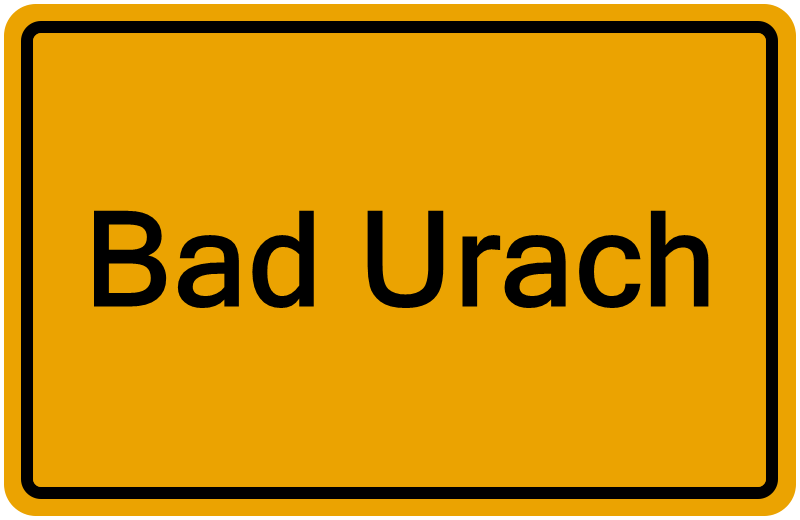 Handelsregisterauszug Bad Urach